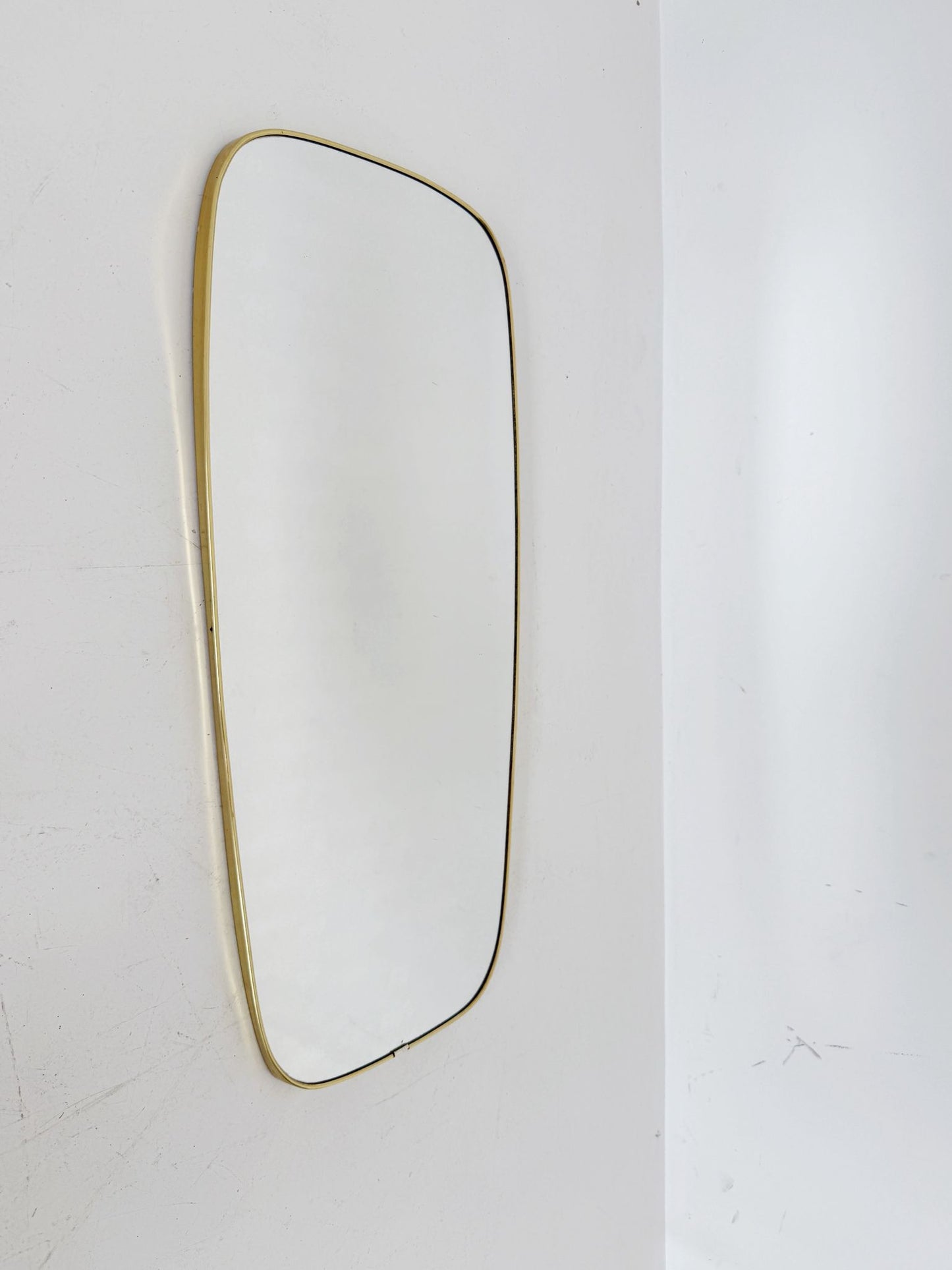 Wall mirror with gilded metal frame, 1950s–1960s