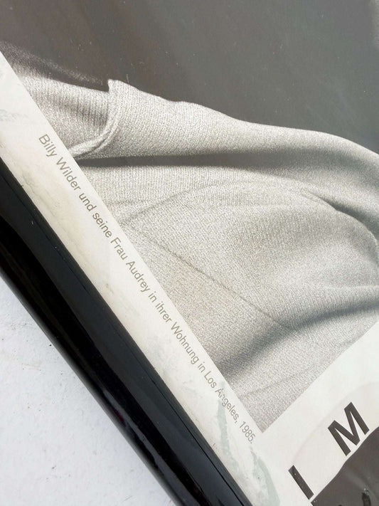 Original poster for the Helmut Newton exhibition – Berlinische Galerie, 1988