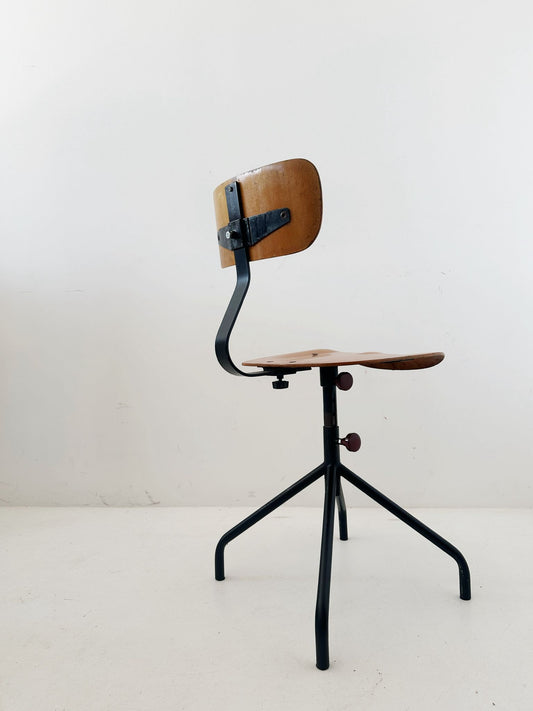 Stool with backrest