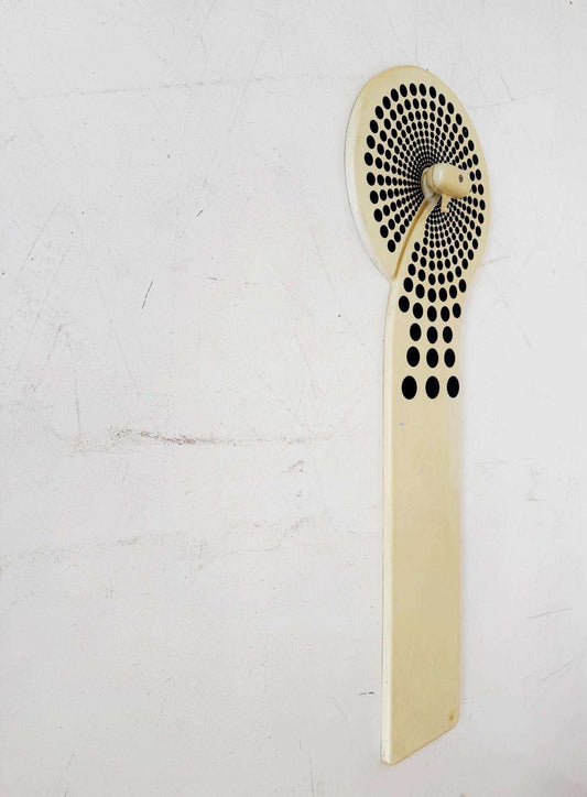 Vintage molded plastic wall coat rack – 1970s design