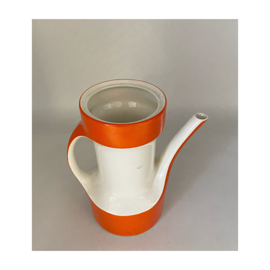 Caraffa arancione e bianca