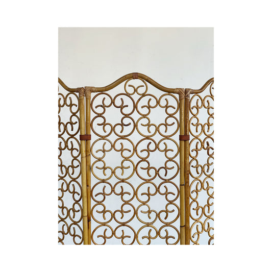 Paravento in vimini e bamboo