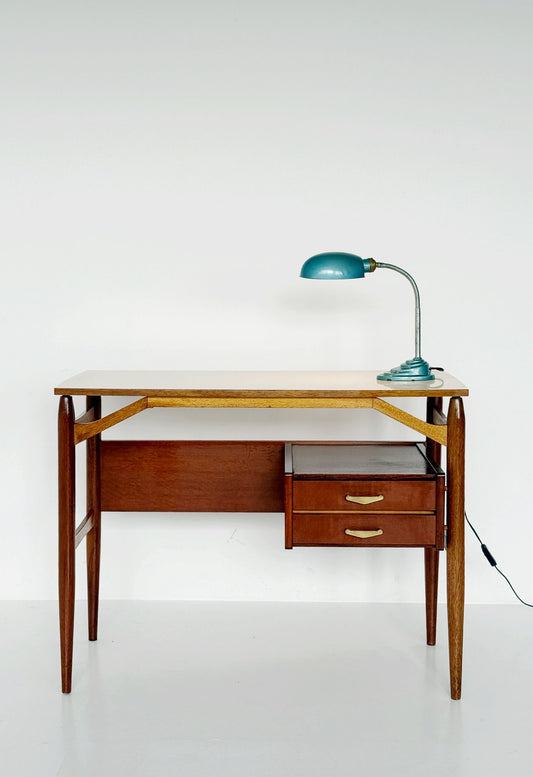 Scrivania Dal Vera con piano in formica — Italia, anni '50