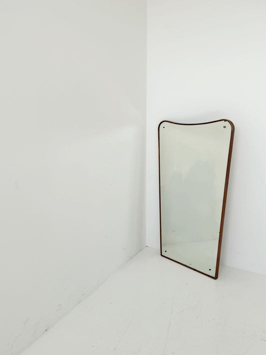 Specchio da parete in legno, Italia, anni '50-'70