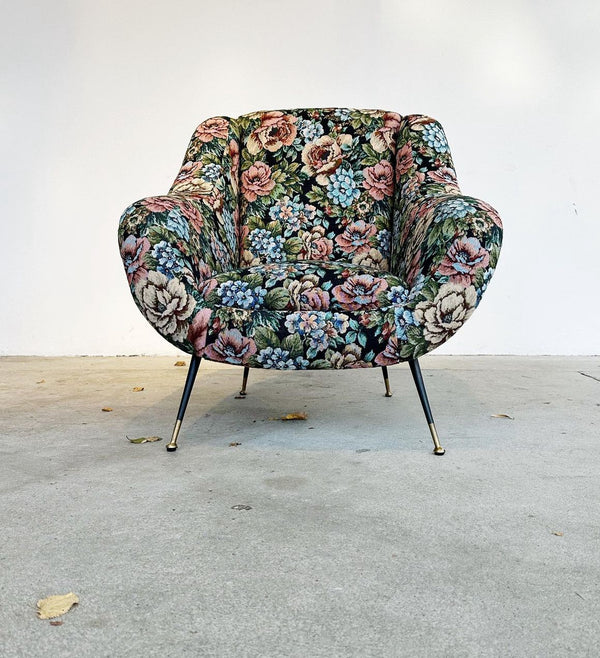 Floral armchair