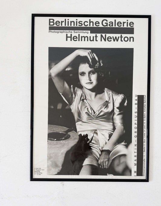 Original poster "Helmut Newton – Photographische Sammlung", Berlinische Galerie, 1988