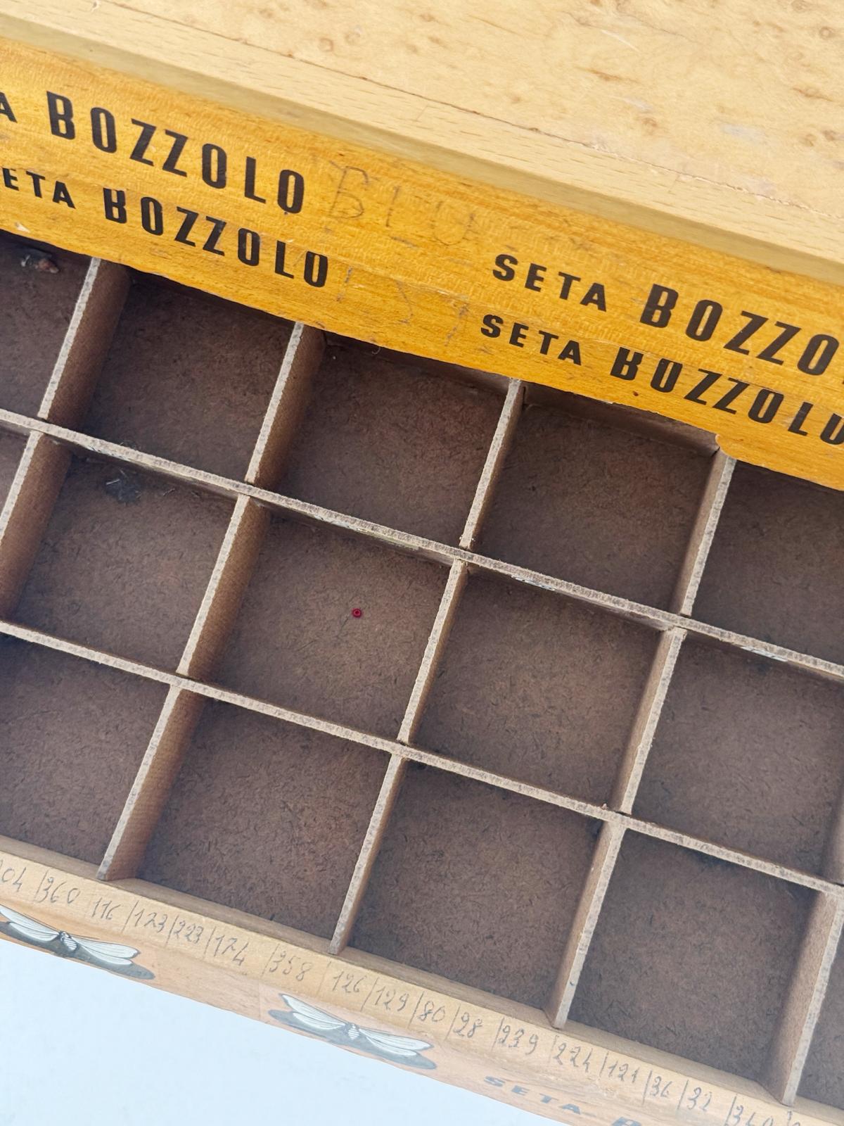 "Seta Bozzolo" Yarn Sample Cabinet – Italy, mid-20th century