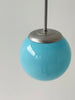 Light blue sphere chandelier