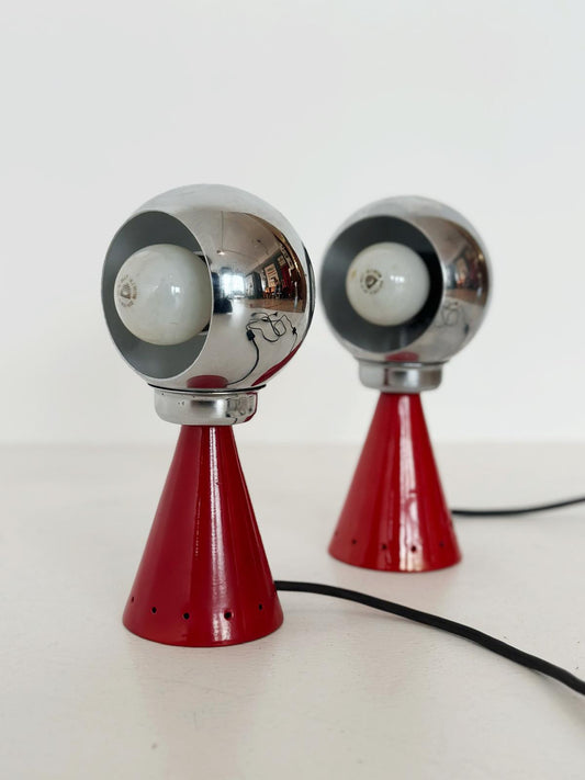 Pair of eye table lamp