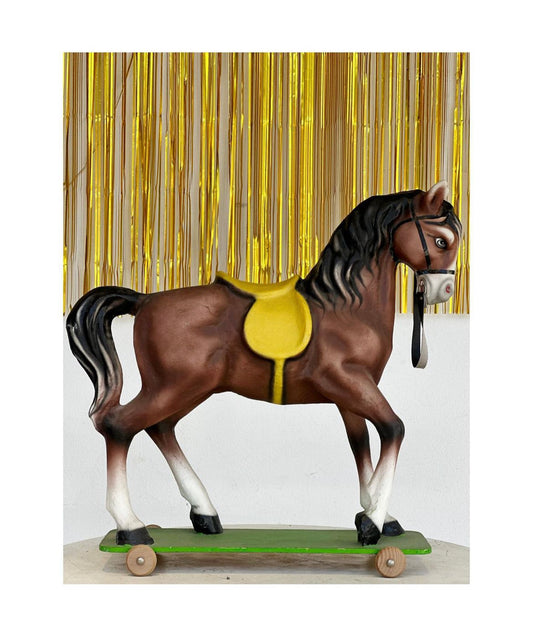 Little horse on wheels