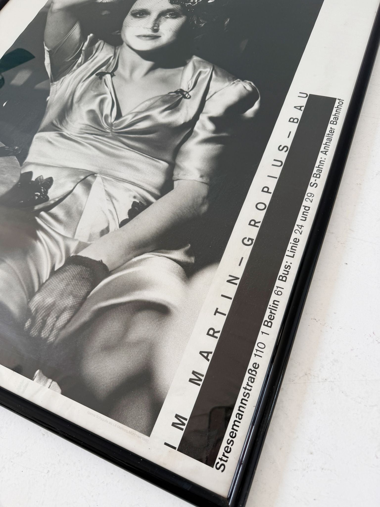 Manifesto originale "Helmut Newton – Photographische Sammlung", Berlinische Galerie, 1988