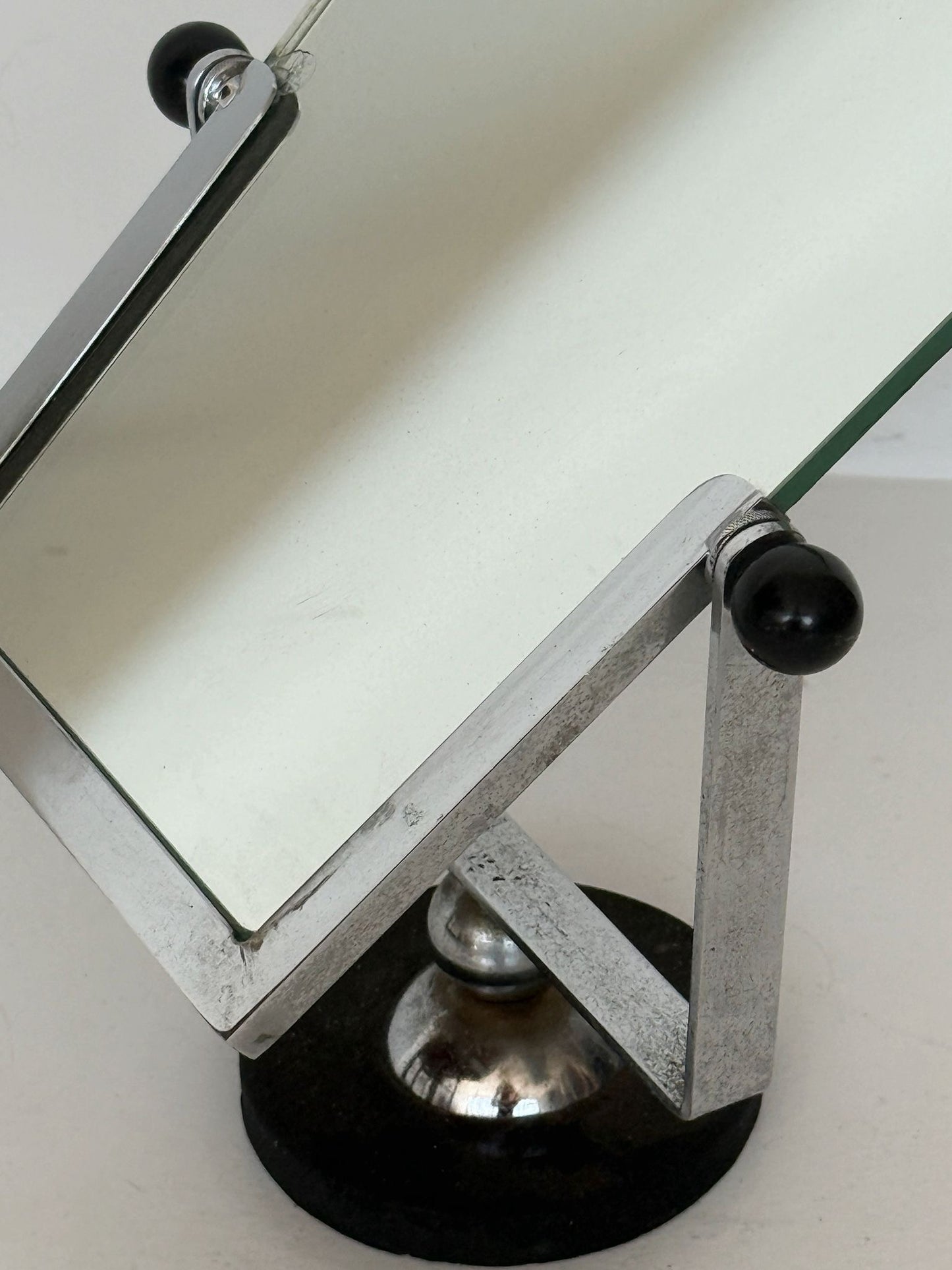 Adjustable table mirror in chromed metal and Bakelite, 1930s–1940s