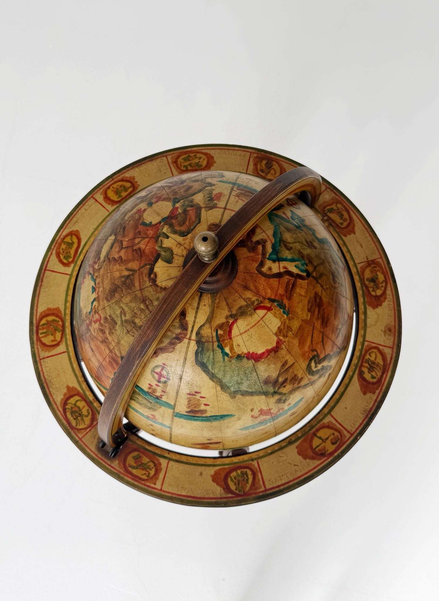 Wooden bar globe – 1960s/1970s