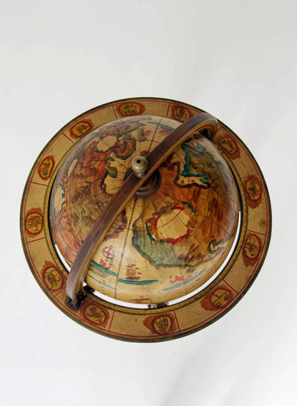 Wooden bar globe – 1960s/1970s