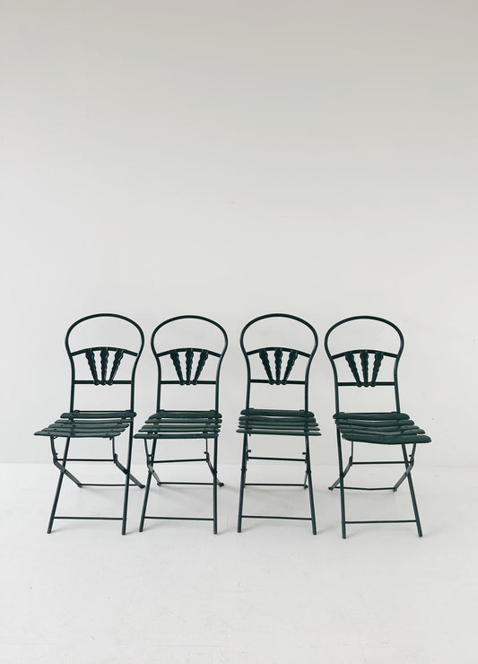 Four garden chairs