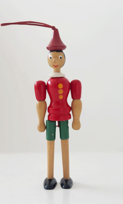 Piccolo Pinocchio vintage in legno