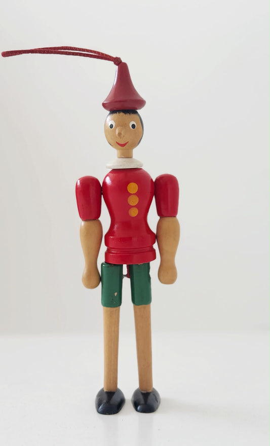 Piccolo Pinocchio vintage in legno
