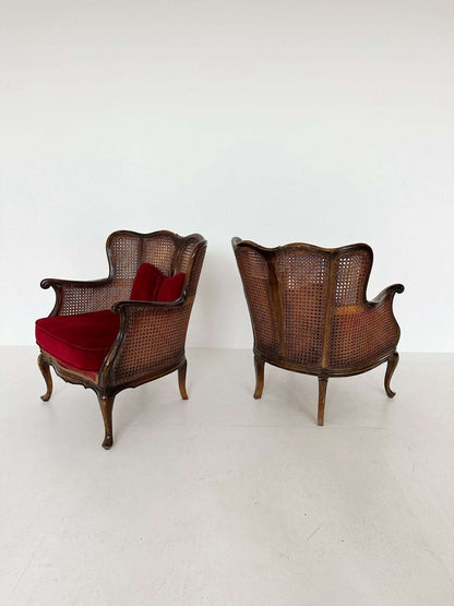 Pair of Vienna Straw Armchairs
