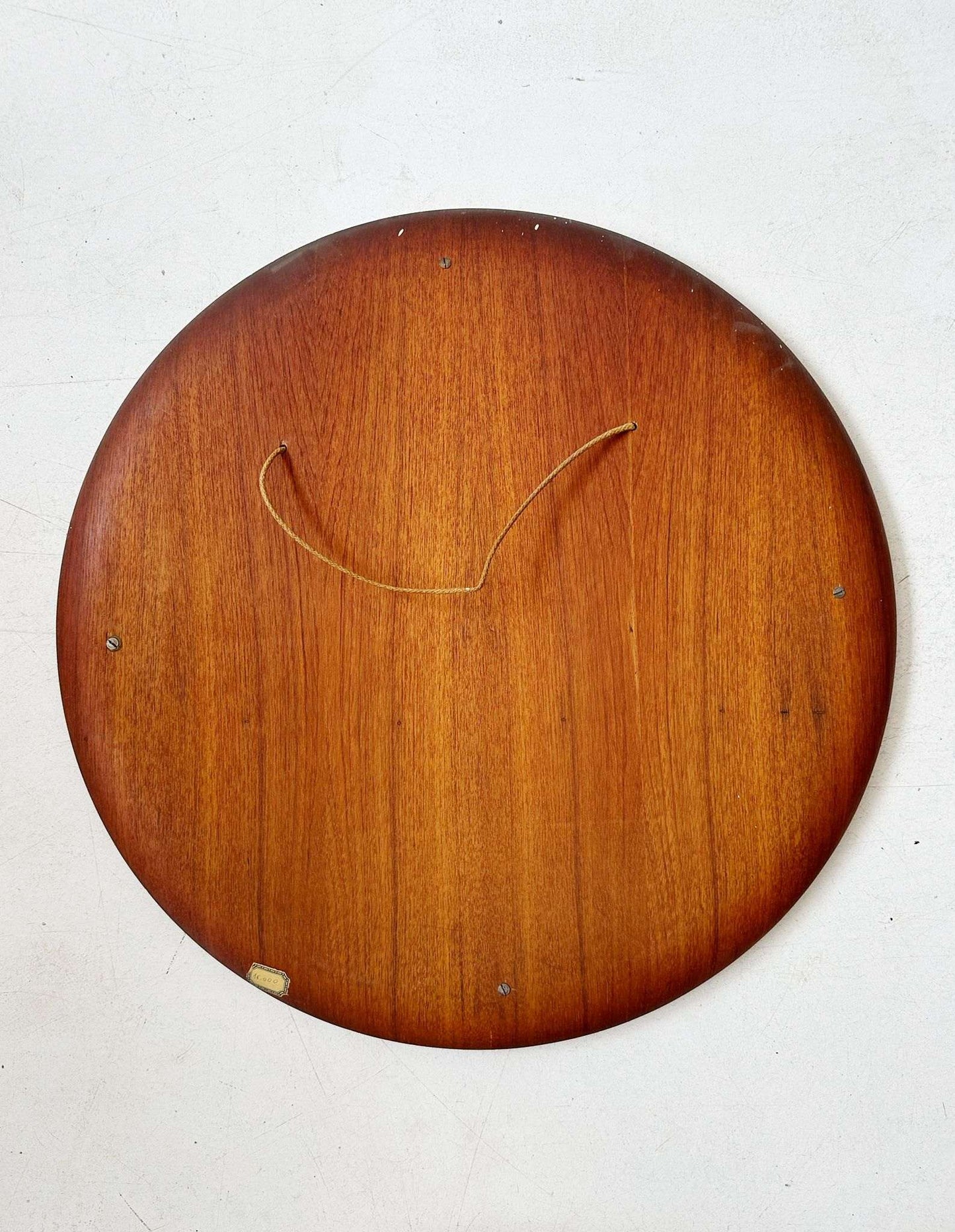 Round teak mirror by Campo e Graffi