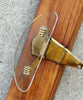 Wood and glass clothes hanger