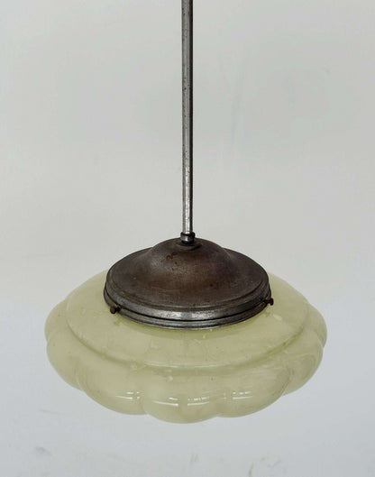 Opal Green Blown Glass Pendant Lamp