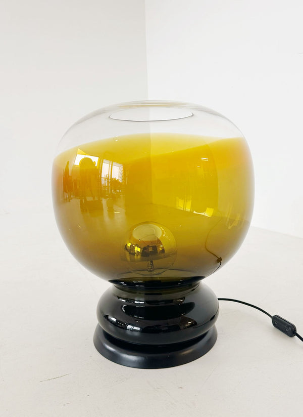 Glass table lamp