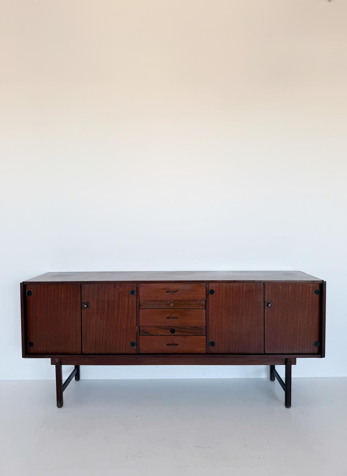 Teak sideboard with doors and drawers – 1960s