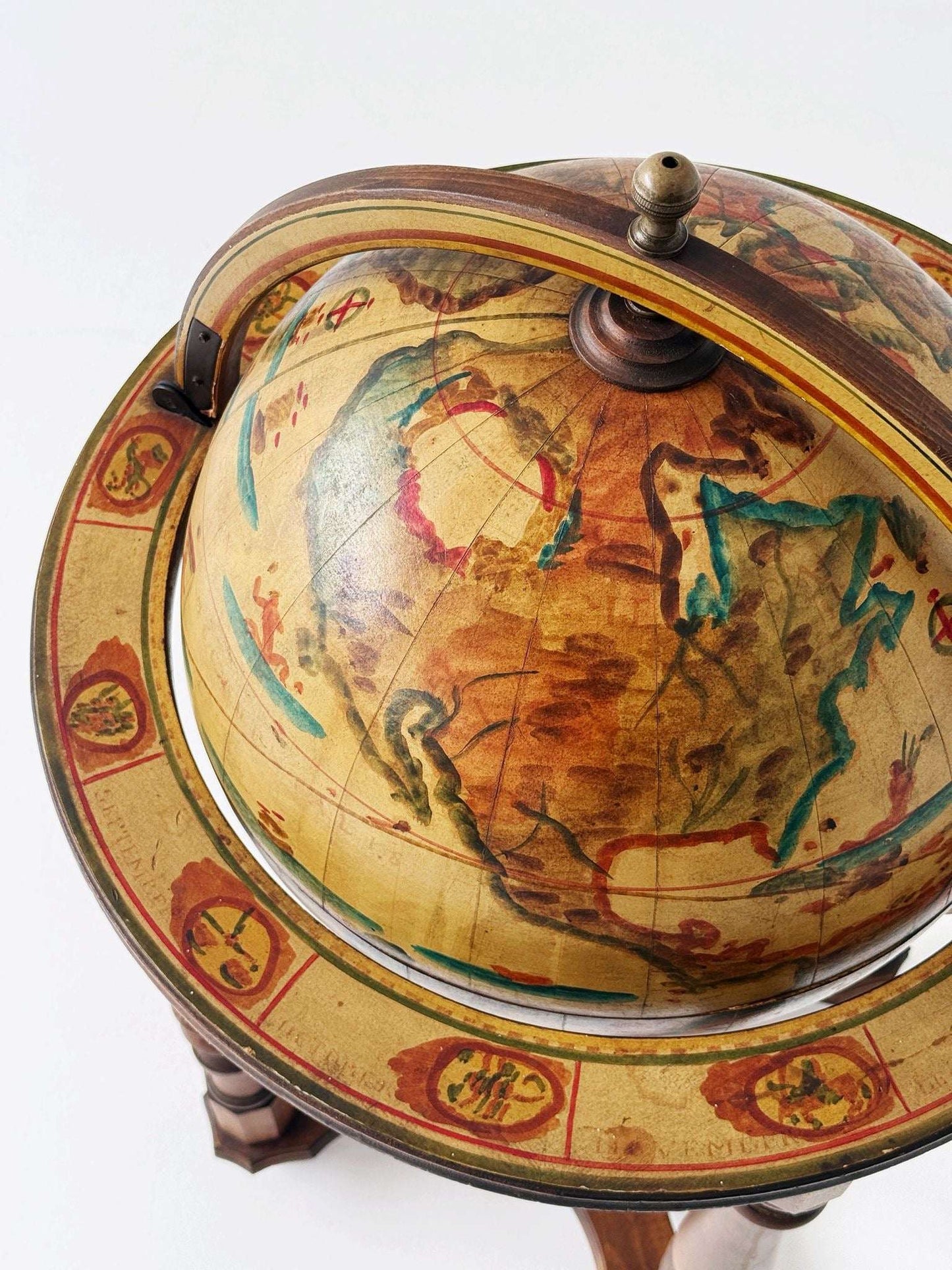 Wooden bar globe – 1960s/1970s