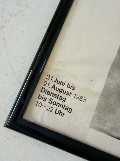 Original poster for the Helmut Newton exhibition – Berlinische Galerie, 1988