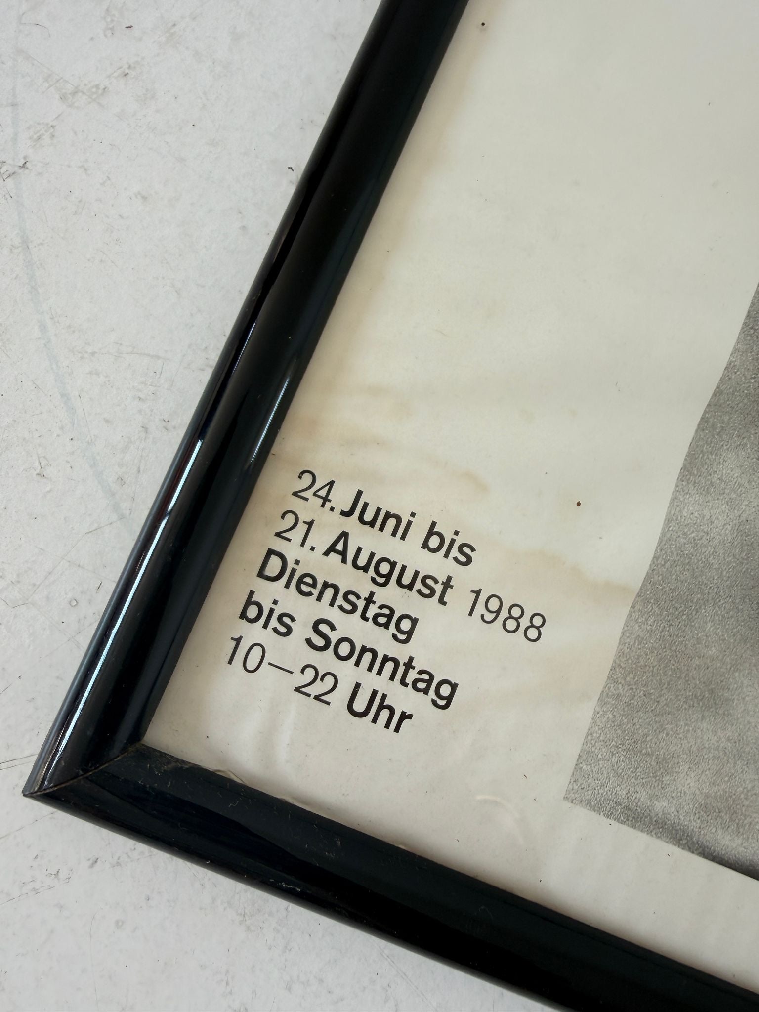 Original poster for the Helmut Newton exhibition – Berlinische Galerie, 1988