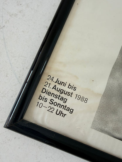 Original poster for the Helmut Newton exhibition – Berlinische Galerie, 1988