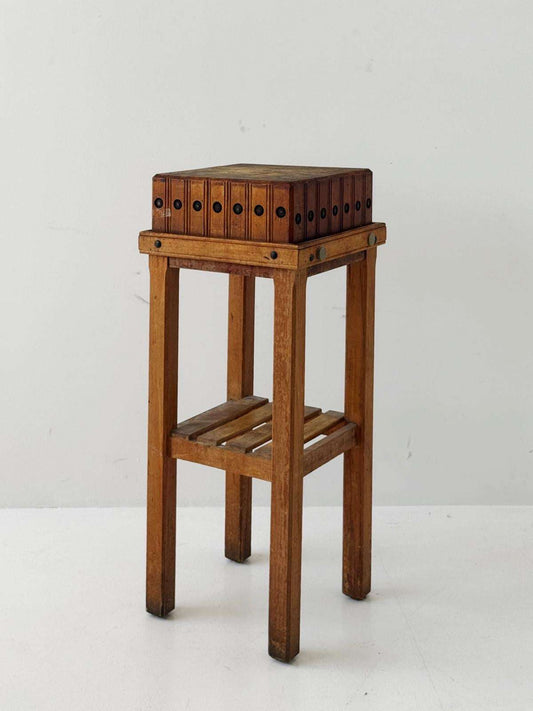 Butcher's block with integrated structure, 1950s