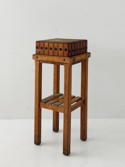 Butcher's block with integrated structure, 1950s