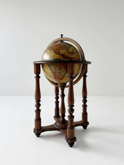 Wooden bar globe – 1960s/1970s