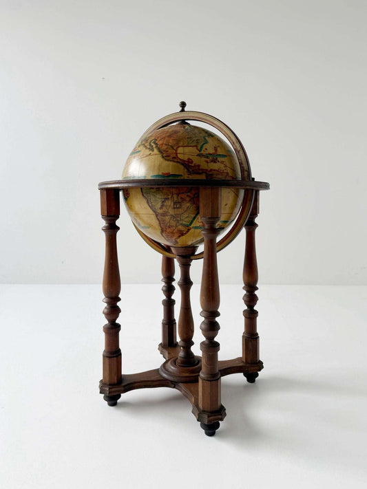 Wooden bar globe – 1960s/1970s