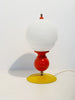 Table lamp with yellow base