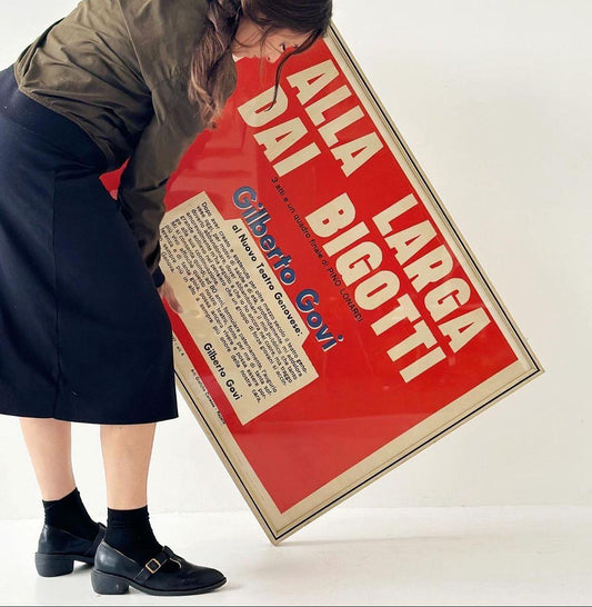 Poster "STAI ALLA LARGA DAI BIGOTTI"