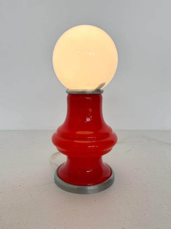 Glass table lamp