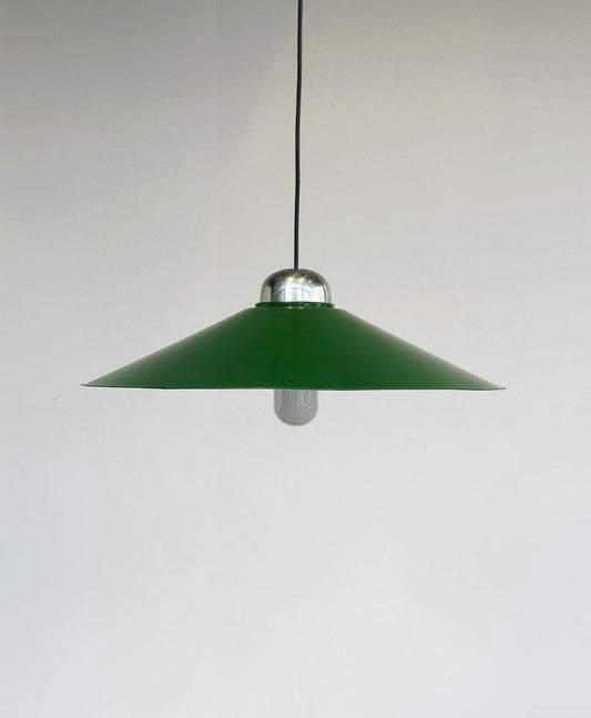 Green enamelled chandelier