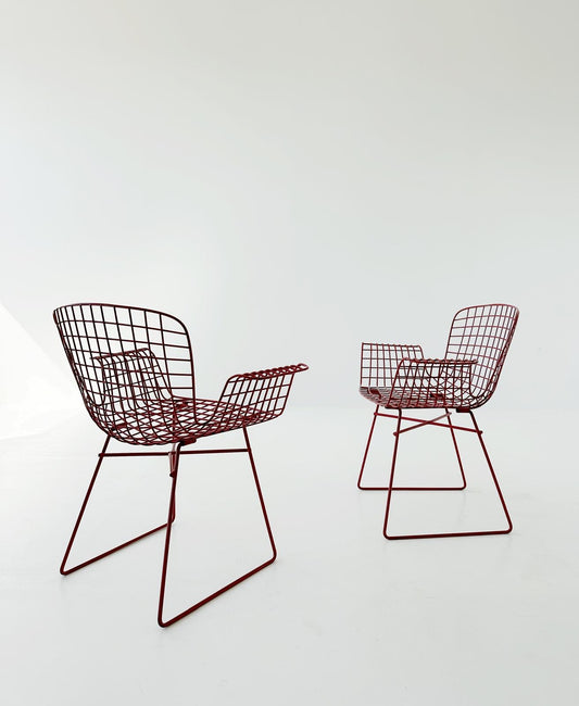 Pair of metal chairs