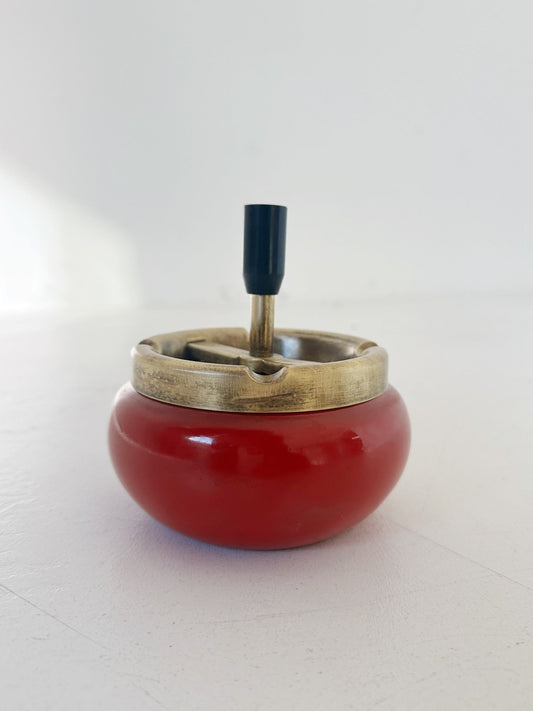 Red ashtray