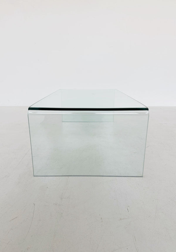 Glass coffee table