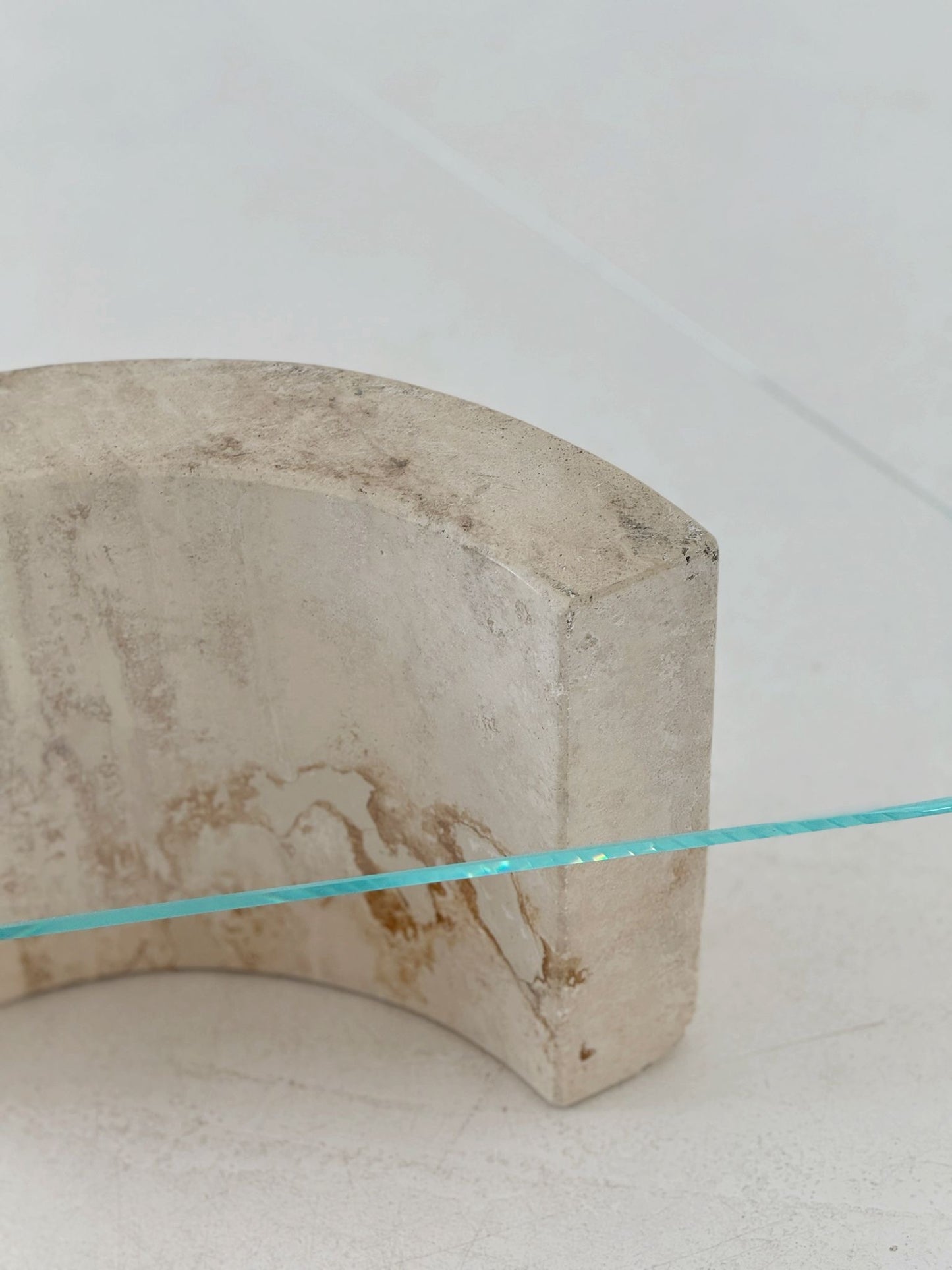 Coffee table with marble base