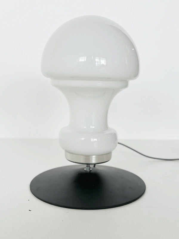 Table lamp with black base