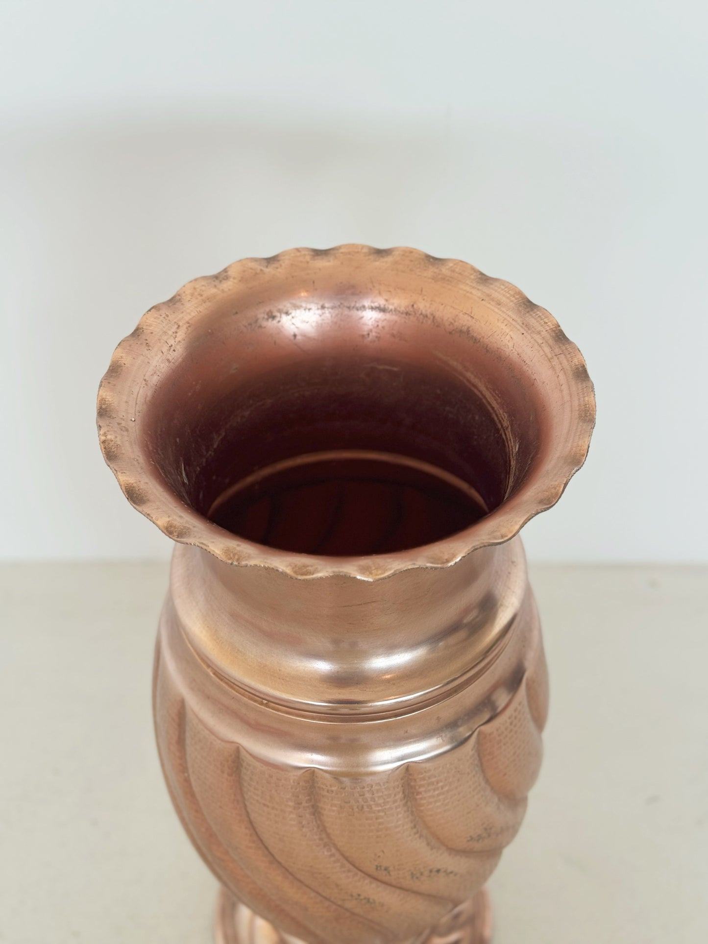Copper umbrella stand