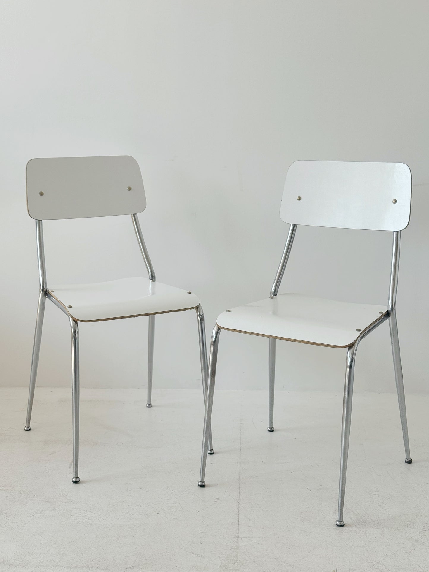 Pair of formica chairs
