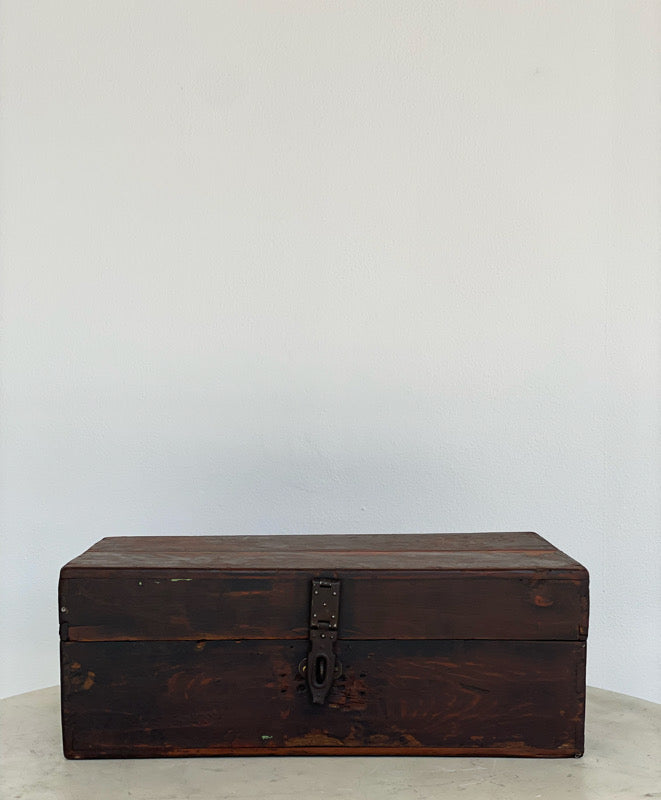 Wooden suitcase