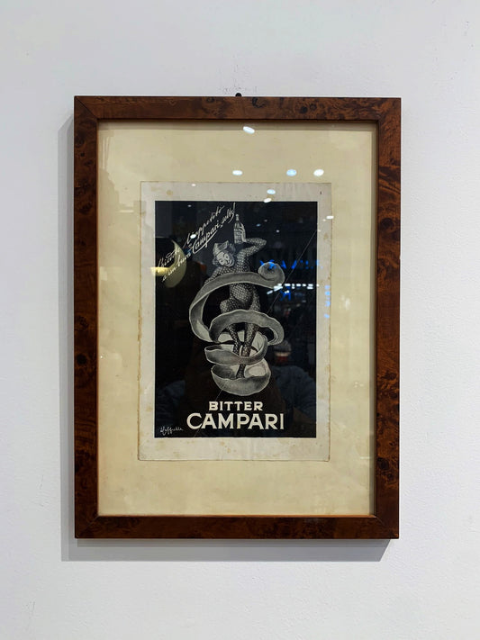 FRAMED MAGAZINE BITTER CAMPARI