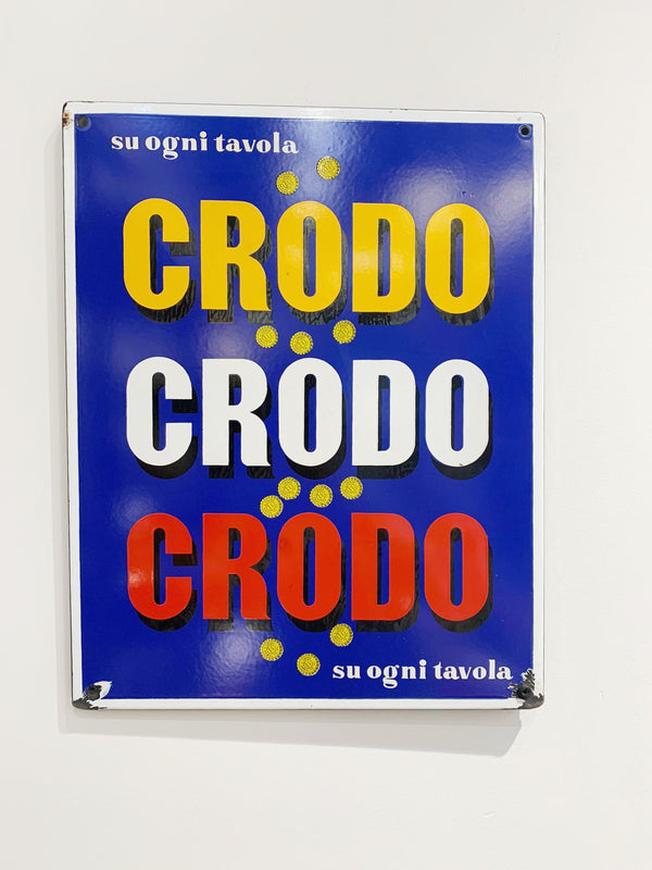 CRODO advertising sign