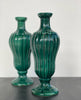 Pair of green vases